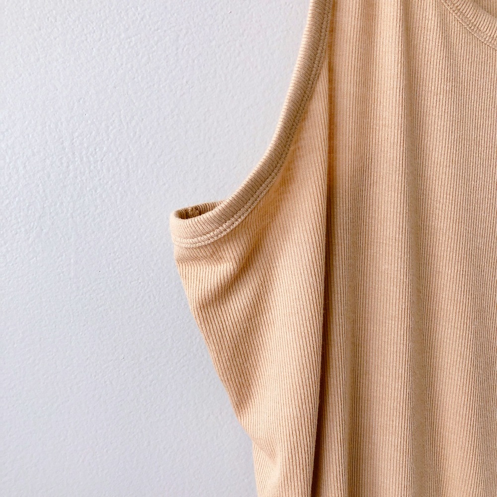 Old Navy tank top UltraLite Rib-Knit Racerback Tank Top Women tan shirt - Picture 6 of 14
